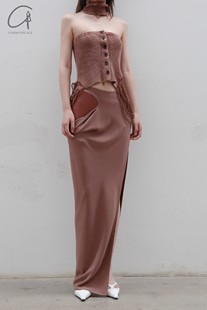 OUDE 附衬裤 WAAG 侧开口系绳半裙 SK02系列 50%OFF