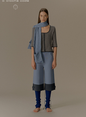 o cloche code 25秋冬 方块格口袋围巾