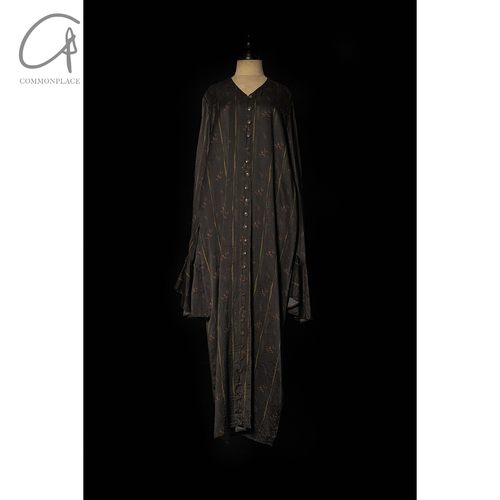 MUTEDANCE  系扣长开衫 桑蚕丝