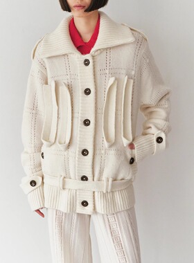 NAN KNITS 25秋冬 织带夹克外套