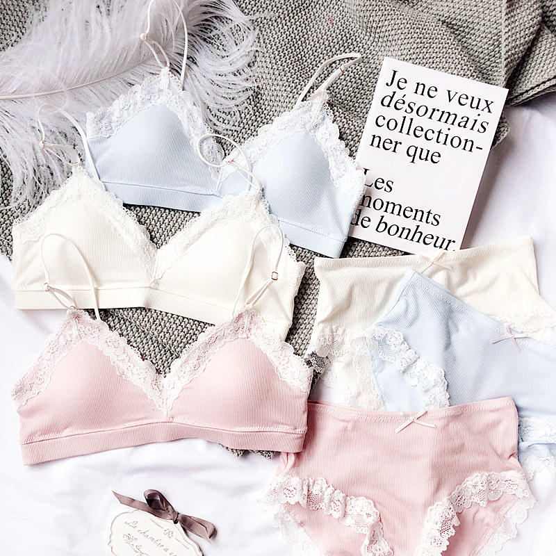 ´¿ÃÞ±¡¿îÎÞ¸ÖȦÈý½Ç±ÄÚÒÂÌ××°ÉÙÅ®ÐÄÈí±¿É°®ÊæÊÊÀÙË¿±ßÎÄÐØÌ××°
