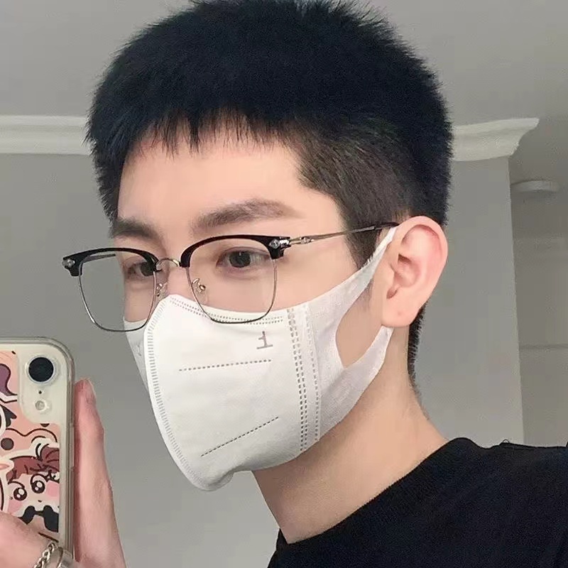 日系平光眼镜默契复古