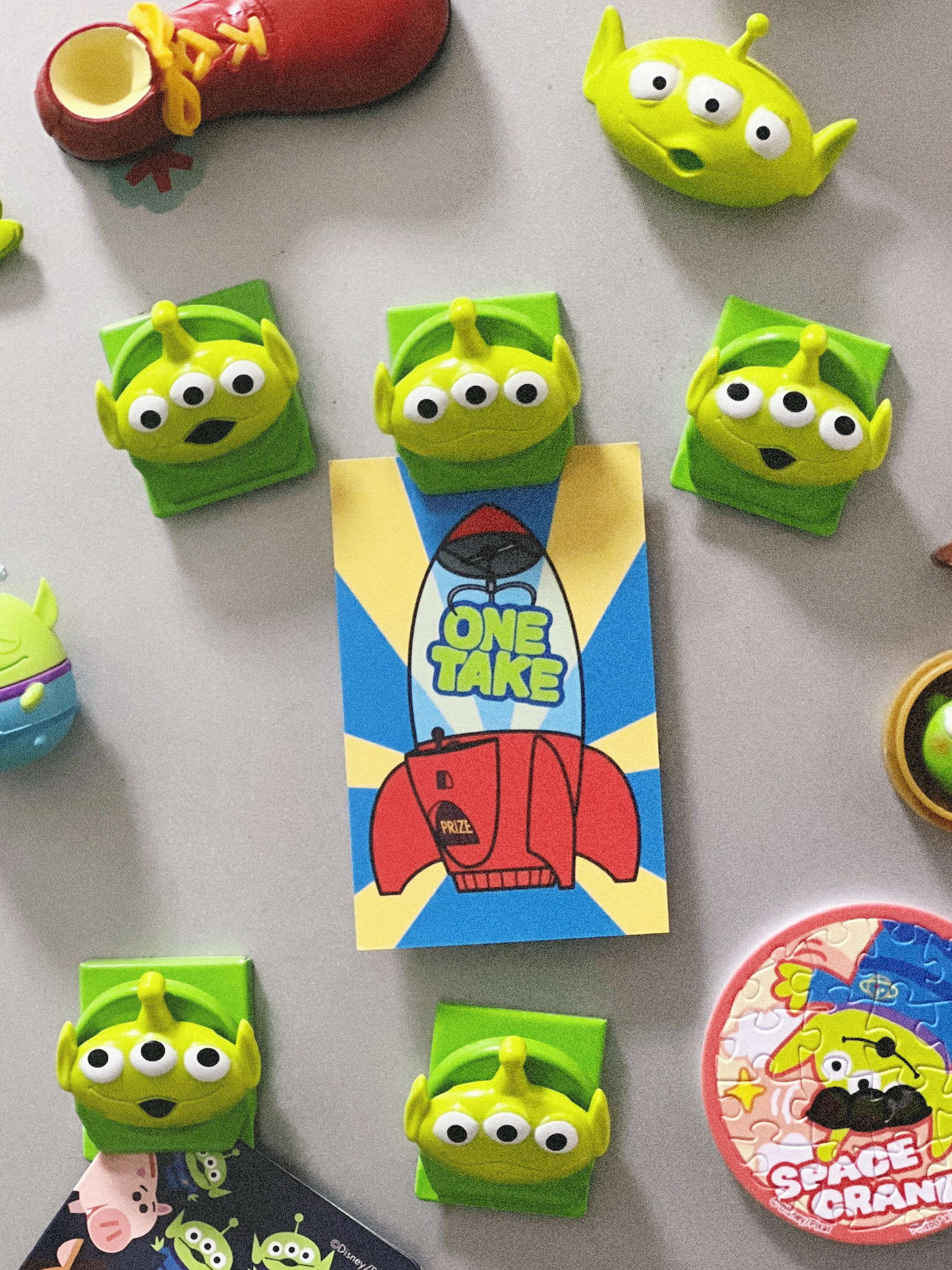 三眼仔 可爱金属冰箱贴夹子 磁吸封口夹留言夹