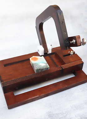 专业手工冷制皂自制肥皂切皂器切皂台钢丝刀闸刀式切皂刀实木
