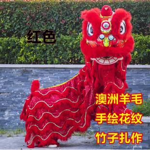 定制舞狮道具服饰南狮双人狮羊毛狮广东狮舞狮表演狮单狮头演出狮
