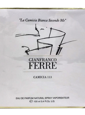 FERRE CAMICIA 113费雷女士香水100ml持久清新淡淡雅自然花香味调