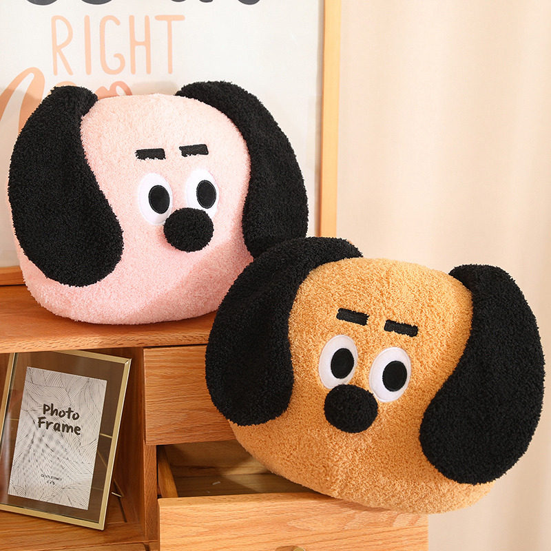 小狗狗抱枕可插手暖手捂学生少女心午睡趴睡枕头可爱布丁狗靠垫