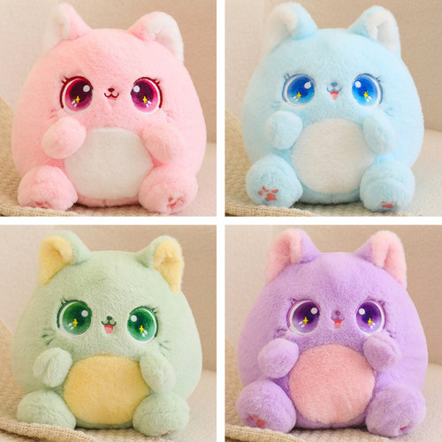 胖嘟嘟小猫咪公仔玩偶大眼猫玩具