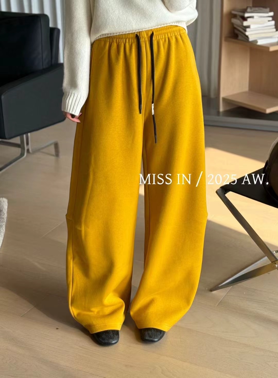 2025新款女装时尚气质百搭显瘦加绒卫裤