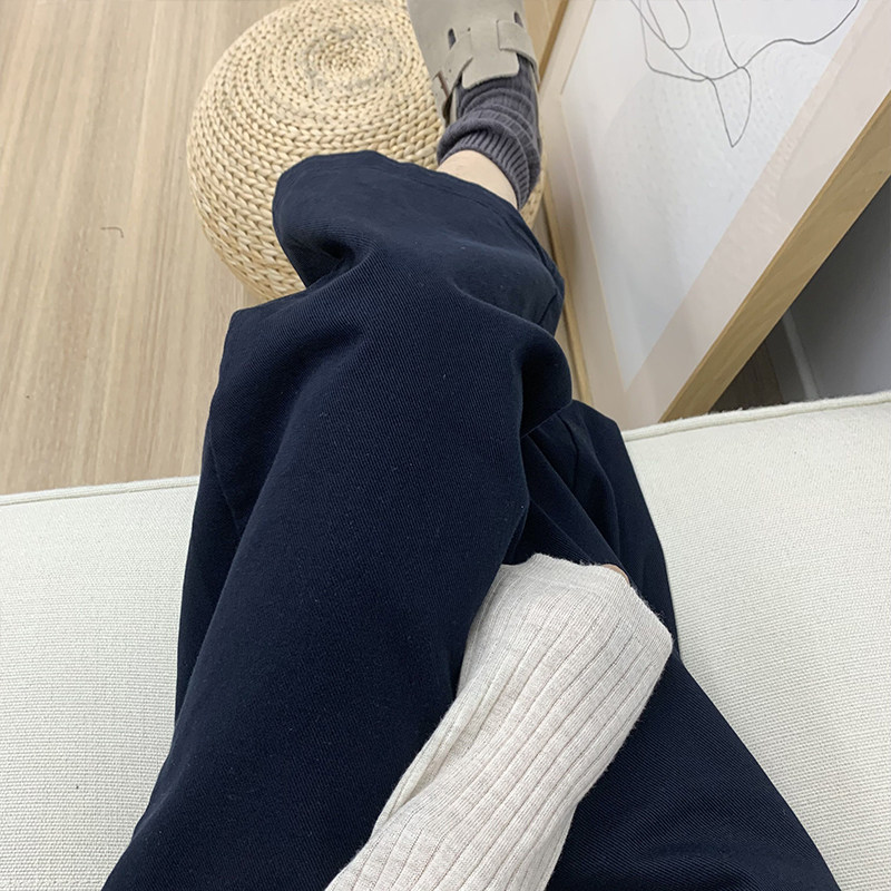 日系高腰长裤阔腿裤休闲裤