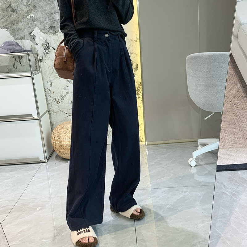 清仓特价 微弹雪尼尔加绒阔腿休闲裤女秋冬加厚保暖显瘦直筒长裤,女装/女士精品,休闲裤,淘宝优惠券,粉丝福利购,淘宝优惠卷