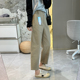 抗皱显瘦弹力休闲裤 女哈伦直筒裤 秋季 清仓特价 宽松日杂风九分裤