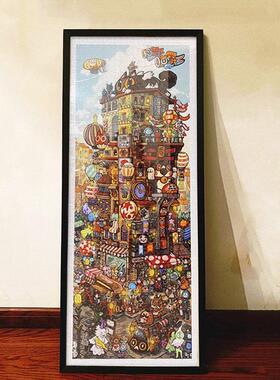 3djp拼图框1000片全景实木相框504片945片2000片空白框铝合金画框