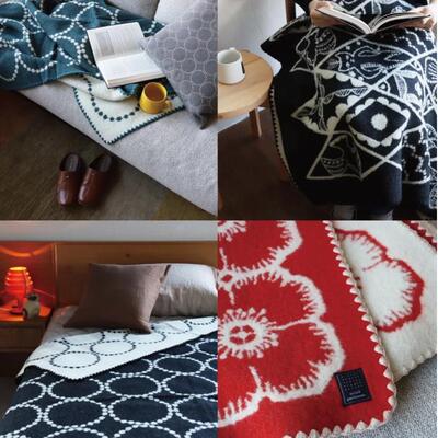 皆川明minaperhonen毛毯地毯小号