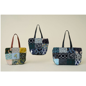 日本正品 现货特价 mina皆川明单肩手拎拼布单肩包花园玫瑰展会