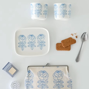 芬兰Marimekko玛莉美歌vihkiruusu玫瑰系列口金包马克杯盘子限定