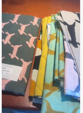 【年末优惠特价】 皆川明mina日本正品布料跑兔布头部分现货