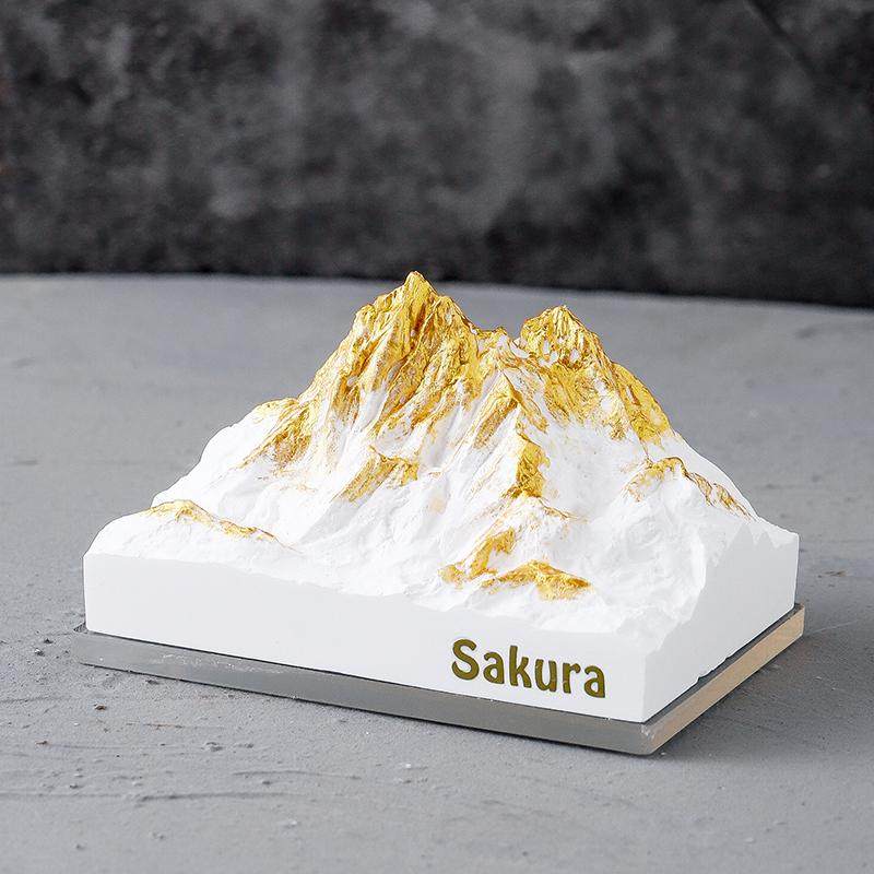 金山银山扩香石雪山车载无火香薰香水汽车中控台摆件车内饰品礼物