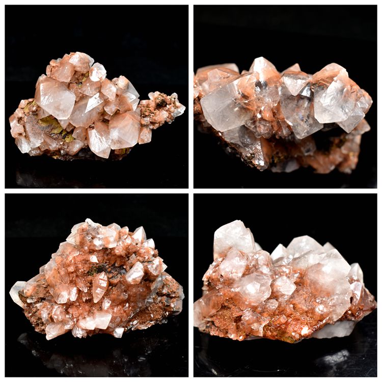 天然方解石晶体矿物标本方解石锰矿石共生科普教学标本包裹体方解