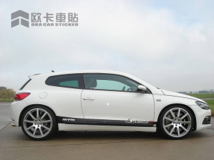 高尔夫6 适用大众尚酷拉花 新POLO汽车贴纸 改装 7侧裙车贴 MTM个性