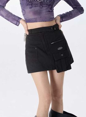 拓谷正品欧洲站2026早春新款高腰显瘦A字裙半身裙女X60309