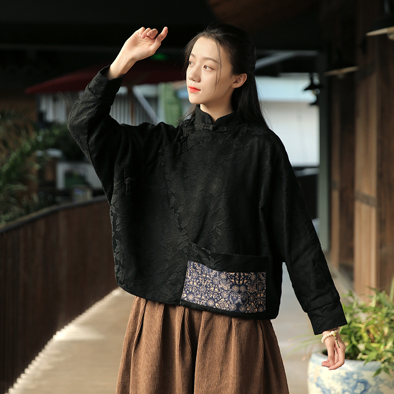 创复古中式盘扣上衣女中国风