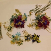 新中式 秀禾头饰造液花配饰古风减龄发簪秀禾服晨袍配饰跟妆配饰66