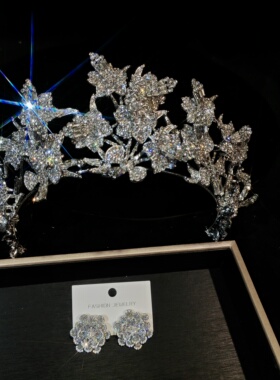 欧姿新款轻奢设计高级优雅婚纱头饰婚礼跟妆饰品17665