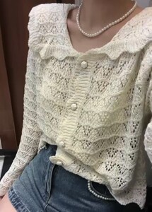 熙熙可里 2023早秋新款百搭圆领时尚休闲短款显瘦洋气针织衫上衣