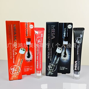 包邮现货韩国mba育发液红色加强版 黑色增长液mba生发液20ml