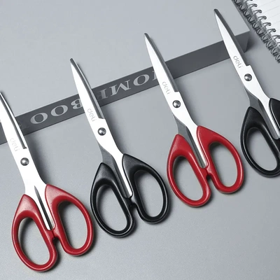 得力6034办公剪刀锋利不锈钢美工剪刀家用缝纫剪纸刀手工裁缝剪