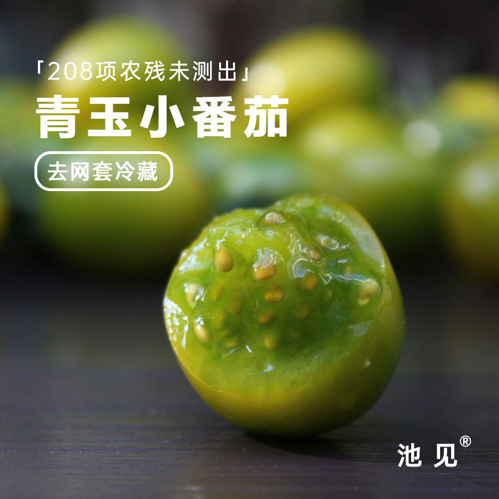 池见 青玉小番茄青口蜜圣女果千禧西红柿霜青绿色即食孕妇生吃,水产肉类/新鲜蔬果/熟食,番茄,淘宝优惠券,粉丝福利购,淘宝优惠卷