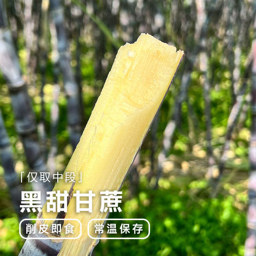 池见广西黑甜甘蔗皮薄汁甜