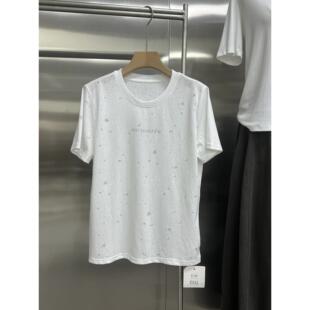实体女装026韩版夏季CleanFit极简风T潮透瘦气显百白搭星月印花2