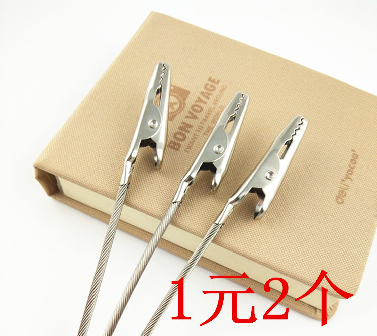 包邮鳄鱼名片夹留言夹相片夹金属夹子软陶粘土diy玩具配件材料