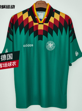 SFS阿迪达斯Adidas 1994德国复刻客场球衣短袖足球服男 JZ6941
