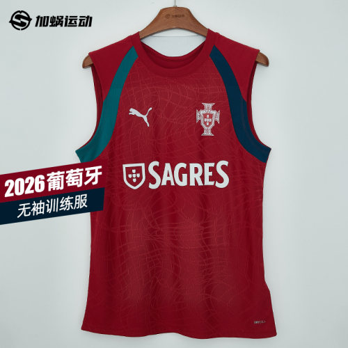 SFS彪马Puma2026世界杯葡萄牙无袖训练服运动热身足球服784770-16