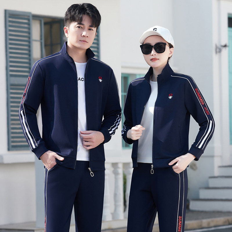 情侣装2026新款潮流运动套装男女卫衣三件套春秋大码休闲运动服男