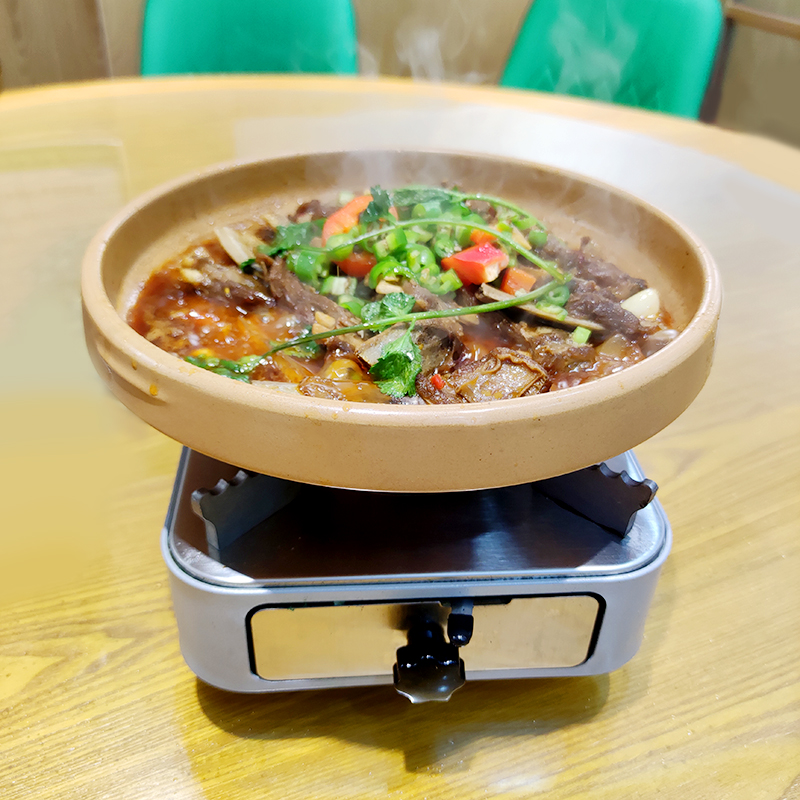 酒精炉小火锅家用饭店陶瓷复古