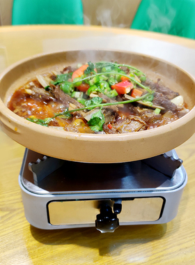 酒精炉小火锅家用饭店干锅锅仔陶瓷干锅炉固体商用湘菜馆土钵复古