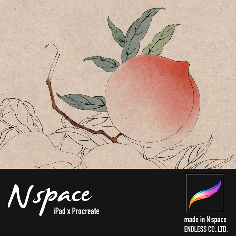 N space中国画笔刷同捆包procreate笔刷手绘iPad插画李南汐®