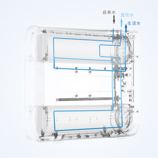 溢泰400G净水机康富乐厨房直饮机无桶大通量RO反渗透过滤400U