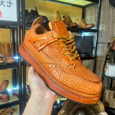 野牛皮AJ固特异手工耐用复古板鞋