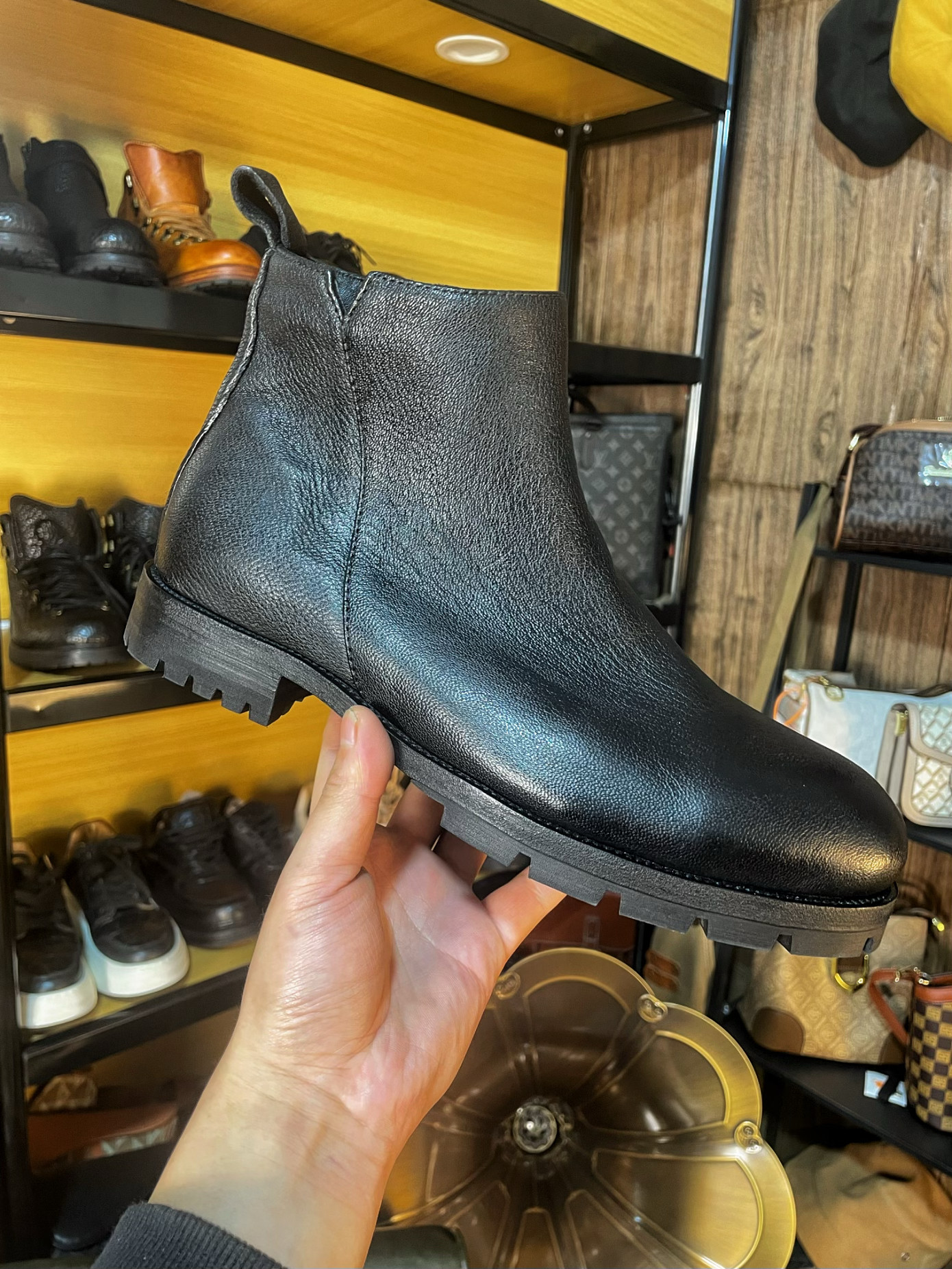 新款柔软舒适头层鹿皮切尔西固特异手工定制男鞋真皮侧拉链马丁靴,流行男鞋,切尔西靴,淘宝优惠券,粉丝福利购,淘宝优惠卷