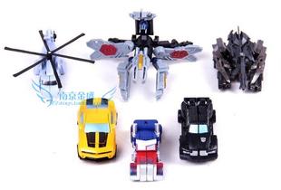 日版EZ精选变形玩具金刚士兵级 威震擎天·柱铁皮眩晕声波 6厘米