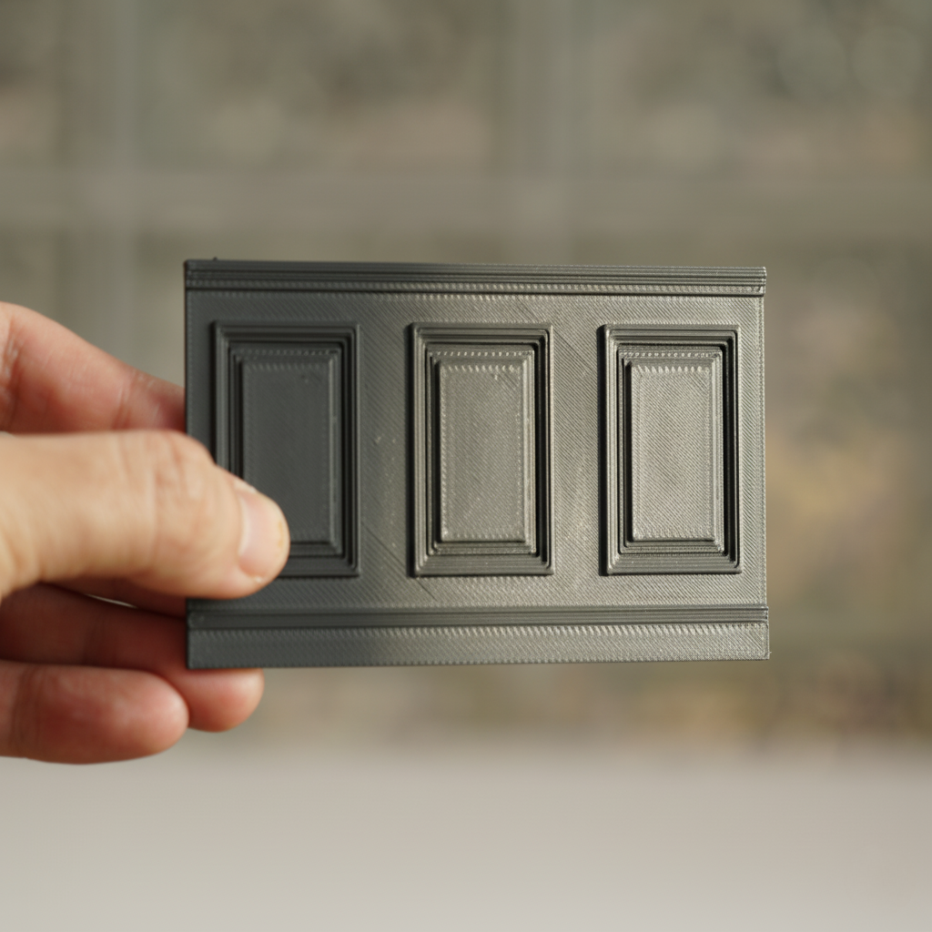 【食玩摆件】护墙板木条石膏线DIY小屋潮玩GSC盲盒ob11微缩家原创