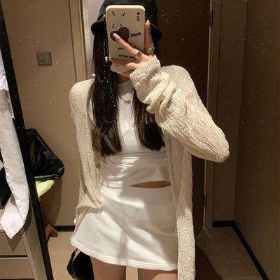 甜酷时髦减龄开叉卫衣短裙半身裙