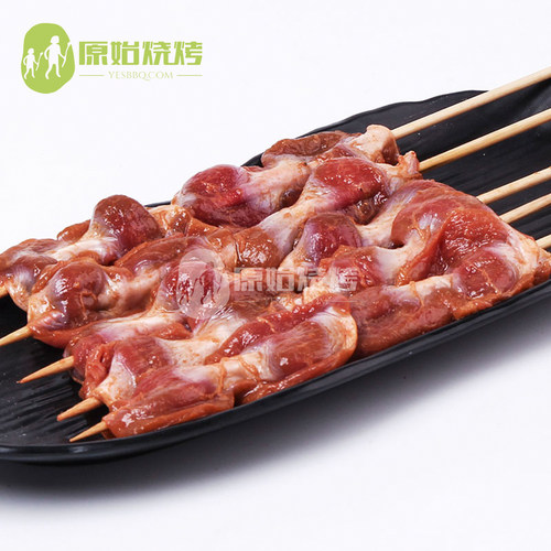 原始烧烤食材半成品烤串鸡胗肉串