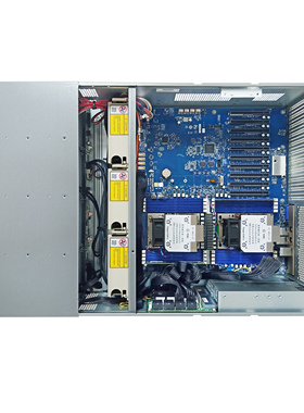 AMD EPYC 7532 4U 4GPU服务器，双路4卡工作站，10个PCI-E插槽