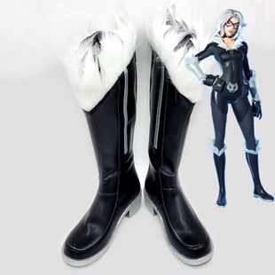 堡垒之夜黑猫cosplay鞋子来图定制